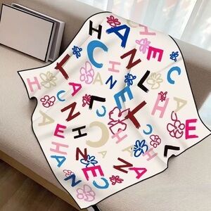 Colorful Letter Print Wrap